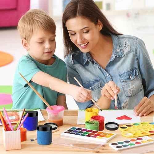 50 Pack 4 oz Clear Plastic Jars with Lids - Small/Mini Containers for Slime, Ointments£¬Creams, Samples, Eyeshadow, Travel Storage£¬ Makeup, Lotion, and Body Butter.