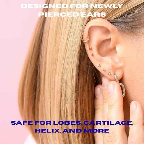 INVERNESS After Piercing Ear Care Solution 4 Oz 2-Pack ? Gentle Piercing Care For Newly Pierced Ears