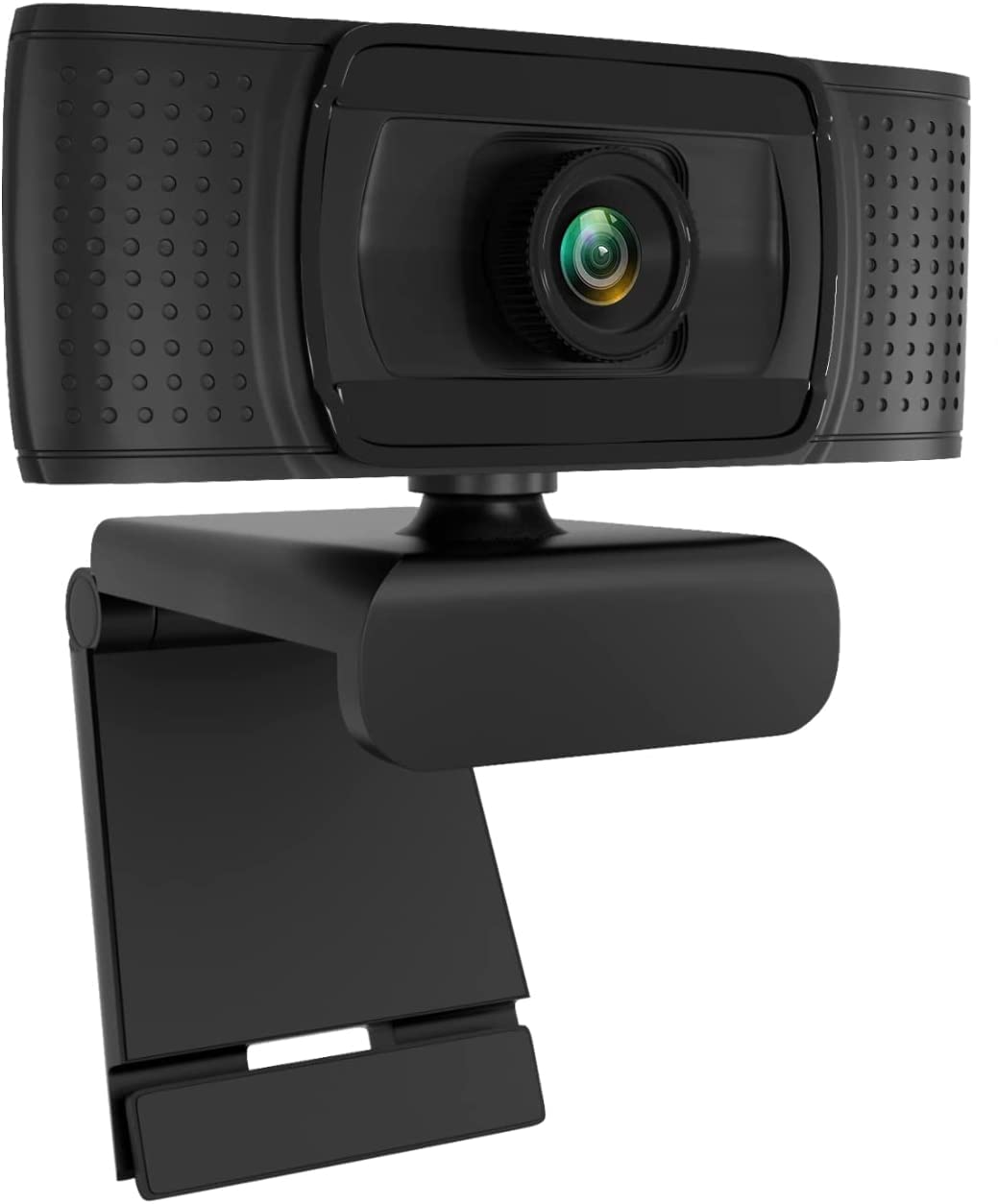 Anivia 1080p HD Fixed Focus Webcam, USB Camera with Microphone Free Cover Slide, Mini Plug and Play Video Calling Computer Camera, Built-in Mic, Flexible Rotatable Clip(The Tripod not Included)