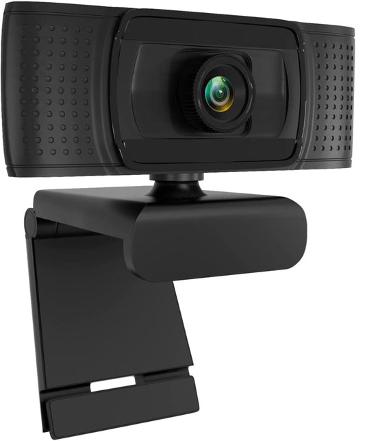 Anivia 1080p HD Fixed Focus Webcam, USB Camera with Microphone Free Cover Slide, Mini Plug and Play Video Calling Computer Camera, Built-in Mic, Flexible Rotatable Clip(The Tripod not Included)
