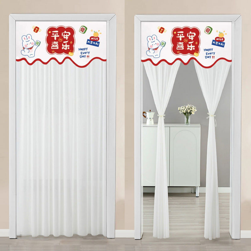 Blackout Curtain with Double-Layer Magic Tape for Home & Bedroom