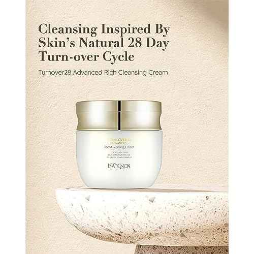 Isa Knox Turnover 28 Advanced (Cleansing Cream, 6.8fl oz) - Nourishing Makeup Remover without Residue by LG Beauty. Evergreen Oak, Pomegranate Vinegar, African Walnut Oil.