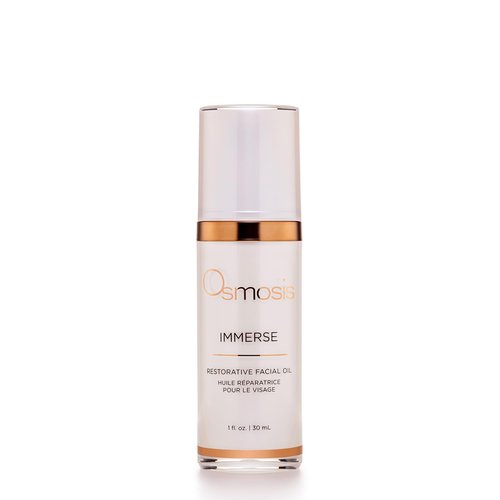 OSMOSIS IMMERSE Restorative Hydrating Facial Oil with Emu and Raspberry Seed Oil, and Calendula Flower, 1 fl oz