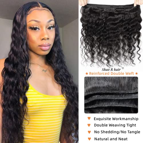 Brazilian Loose Deep Wave Bundles 100% Unprocessed Virgin Human Hair Loose Wave Bundles 12¡±14¡±16¡± Wet and Wavy 3 Bundles Human Hair Extensions Natural Color
