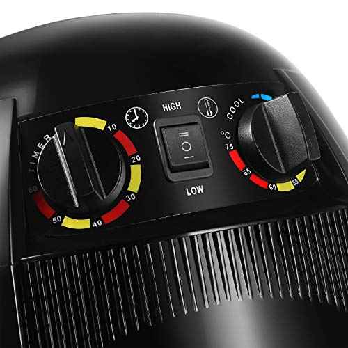 Artist hand Professional Hooded Hair Dryer for Women, Height Adjustable Floor Stand Up Hair Dryer with Wheels and Timer, Sit Under Hooded Dryer for Home Beauty Spa Salon Equipment