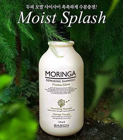 [BARON] MORINGA Hair Treatment Repairing Shampoo Premium Edition 1000ml 33.9 fl oz - For Dry and Damaged Hair