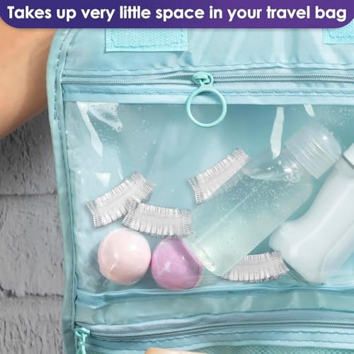 200 Pcs Disposable Ear Covers for Shower Waterproof - Ear Shower Caps for Adults Ear Caps for Shower Ear Covers for Hair Dye Plastic Ear Covers for Showering - Disposable Ear Protectors for Water