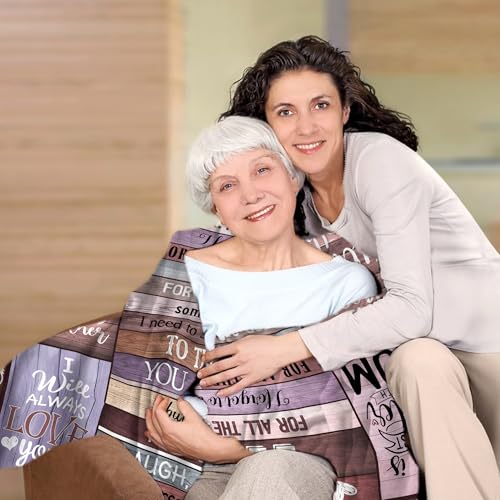 Mothers Day Blanket Gifts for Mom, Mom Birthday Gifts, Mom Gift from Daughter Son, Mom Gift for Christmas Throw Blanket 80"x60", Gifts for Moms who Have Everything