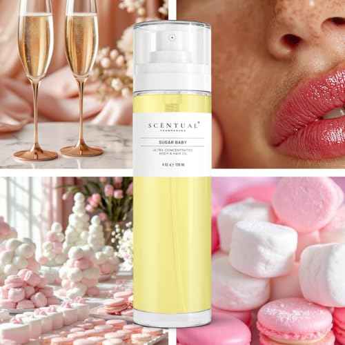 Luxury Perfume Oil, Ultra-Concentrated Women Roll-On Fragrance Oil, Long Lasting Rollerball Travel Mini Perfume, Vegan, Alcohol & Cruelty Free 10ml (Sugar Baby)