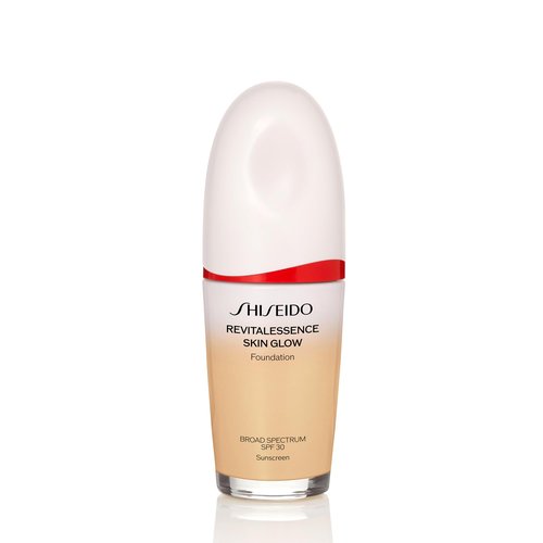 Shiseido RevitalEssence Skin Glow Foundation SPF 30, 160 Shell - Buildable, Medium Coverage - 24-HR Hydration & 12-HR Wear - Transfer, Crease & Fade Resistant - Non-Comedogenic - All Skin Types