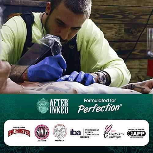 After Inked Tattoo Aftercare Lotion ? Moisturizing Balm for Inked Skin, As Seen on INK MASTER ? Hydrating Cream with Grape Seed Oil, Skin Nourishment & Daily Maintenance ? 3 Fluid oz Tube (1-Pack)