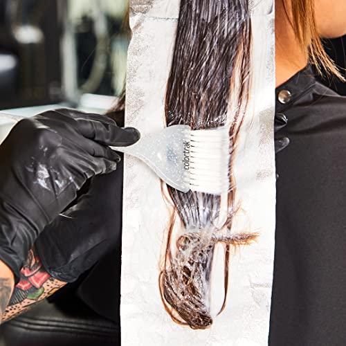 Colortrak 2 Piece Galaxy Glitter Hair Color Brushes, For Highlighting and Coloring Large Sections of Hair, 1 x 2.5 Inch Wide Brush with Soft Bristles, 1 x 3 inch Extra Wide Brush with Stiff Bristles