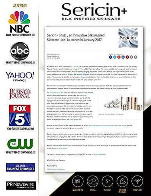 Sericin Plus Deluxe Facial Cleanser - Gentle Cleanser Removes Impurities, Toxins, Dirt, and Excess Oil with Anti-ageing Silk Enriched Protein that Nourishes, Hydrates, Moisturizes Skin SN3 (3.4 oz)