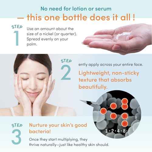 Lactoherb Probiotics Moisturizing Face & Body Lotion with Lactic Acid Bacteria, Made in Japan, 5 fl oz (150 ml)