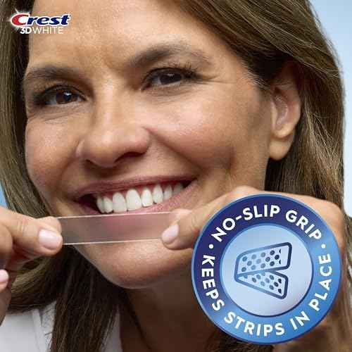Crest 3D Whitestrips Vivid Plus, Teeth Whitening Strip Kit, 10 Treatments + 2 Bonus Treatments (Each with 1 Upper/1 Lower Strip), 24 Strips, 8 Levels Whiter, Teeth Whitening Kit