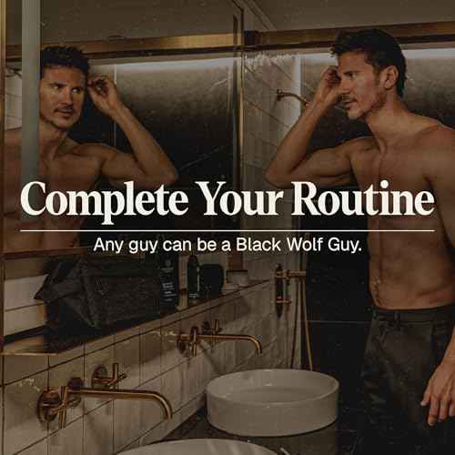Black Wolf Men¡¯s Charcoal Powder Face Wash - 5 Fl Oz, 2 Pack - Facial Cleanser Removes Unwanted Impurities from Your Skin & Soothes Irritation