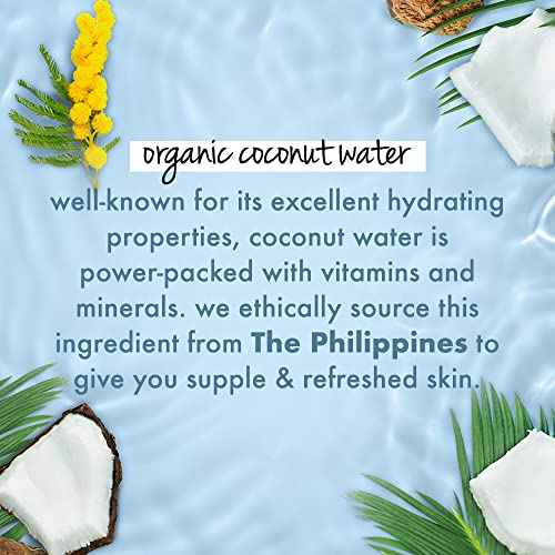 Love Beauty and Planet Luscious Hydration Body Lotion for Hydration Coconut Water & Mimosa Flower Natural Ingredients, Plant-Based Moisturizers, Vegan, Cruelty-Free 13.5 oz