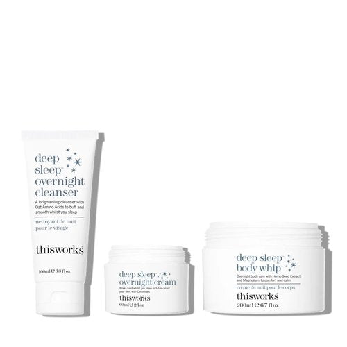 THISWORKS Overnight Rescue Trio Bundle: Overnight Cleanser, Overnight Cream & Deep Sleep Body Whip