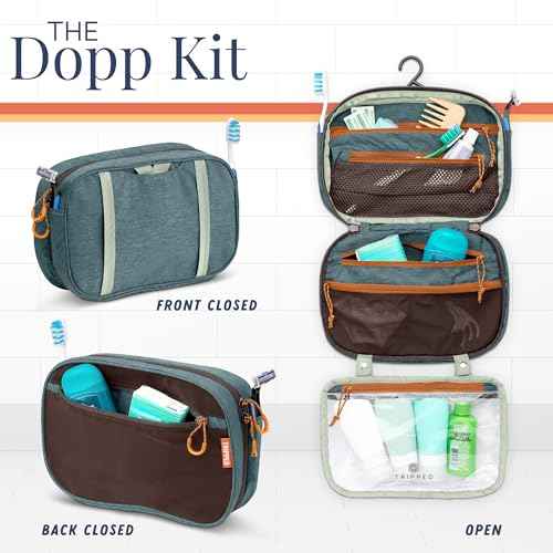 Toiletry Bag Kit Set: Hanging Travel Toiletry Bag + 311 TSA Cosmetic Liquid Bag + Ultralight Accessory Organizer Pouch