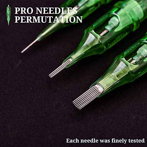 Ambition TREX Cartridges #12 Standard 3RL Disposable Tattoo Needles 3 Round Liner Long Taper 1203RL 20Pcs for Rotary Tattoo Machine Supply
