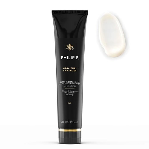 PHILIP B Mega Curl Enhancer, 6 fl. oz. (178 ml) - Ultra-Moisturizing Leave-in Conditioner, Repairs Dry Strands, Tames Frizz