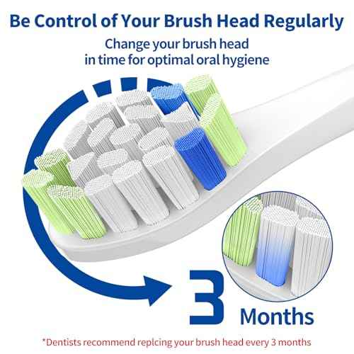 Replacement Toothbrush Brush Heads Compatible with Philips Sonicare Electric Toothbrushes with Click-on System Dupont Bristles for Optimal Plaque Remove, Pack of 10, White
