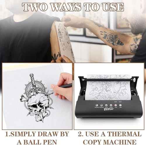 Tattoo Practice Fake Skins and Transfer Paper Kit Includes 40Pcs Tattoo Stencil Paper and 10Pcs Double Sided Blank Practice Fake Skin for Beginners and Experienced Artists
