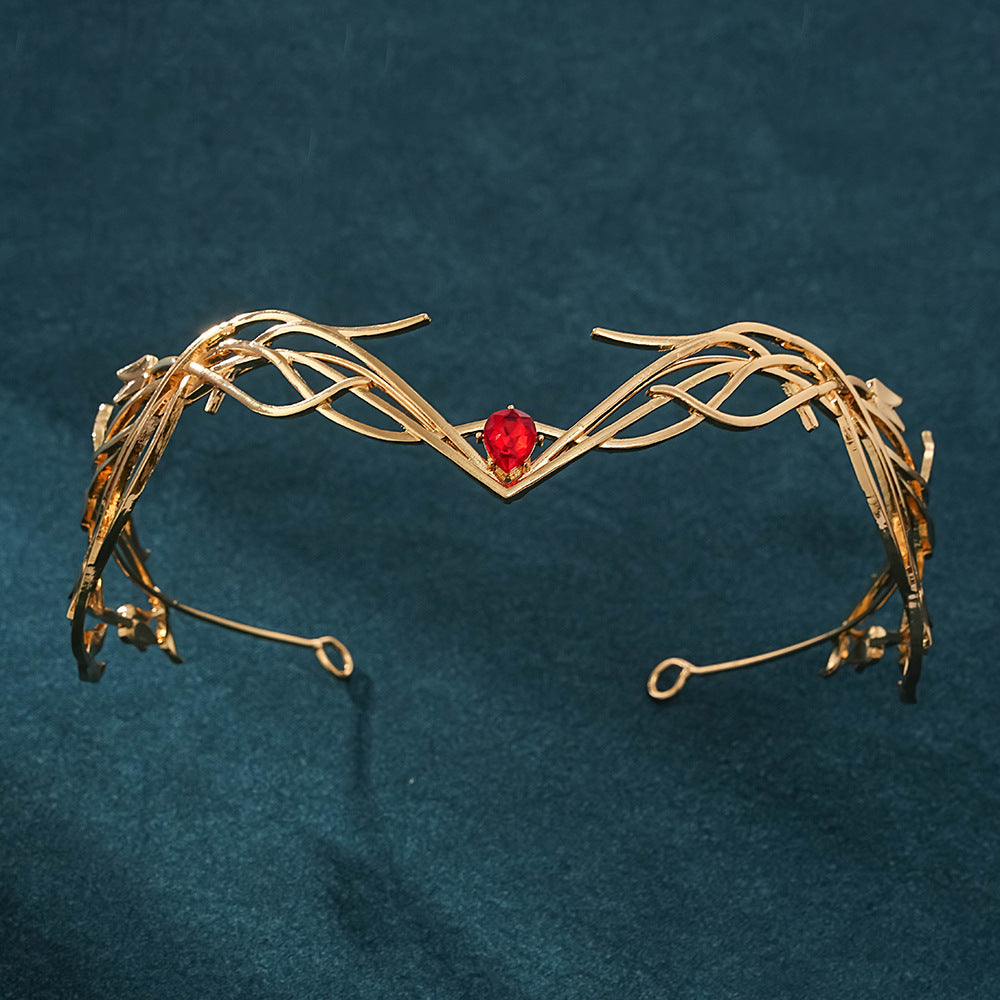 Goddess Warrior Forehead Ornament Headdress - Crystal Diamond