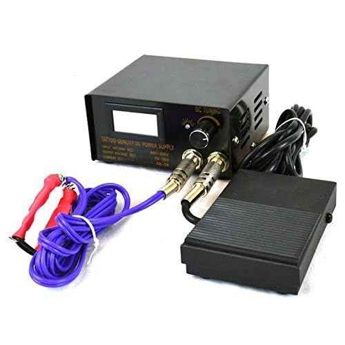 Grinder Tattoo Kit by Pirate Face Tattoo / 4 Tattoo Machine Guns - Power Supply / 7 Ink by Radiant Colors - Made in The USA/LCD Power Supply / 50 Needles/Plus Accessories