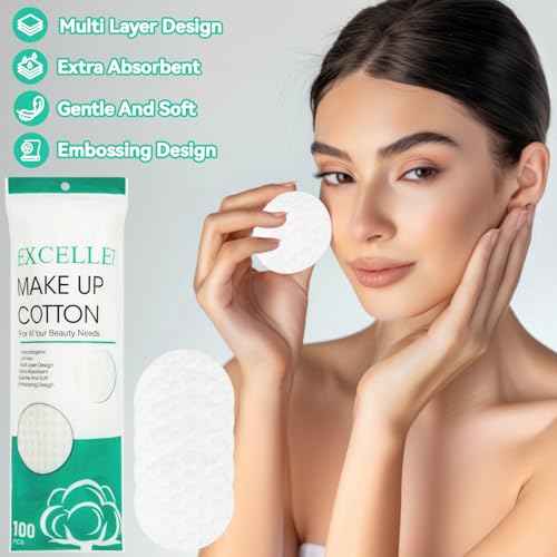 300PCS Cotton Rounds - Cotton Pads Face Pads Makeup Remover Round for Face, Eye, Makeup, Remover,Cleansing, Exfoliating