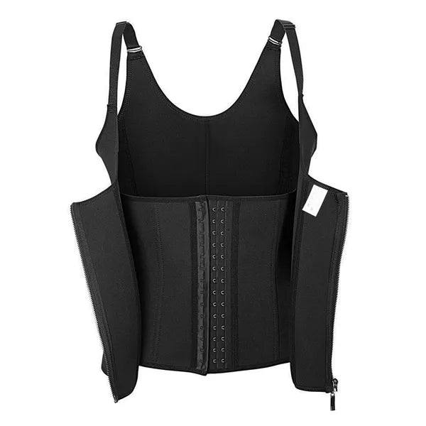 Zippered Waist Trainer Corset for Tummy Control & Support