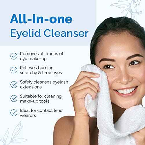 All-in-One Eyelid and Eyelash Cleanser for Extensions, Lash Extension Kit Essential, Enriched with Tea Tree Oil, Helps Ease Tired Eyes, 100 ml - EyeCleanse