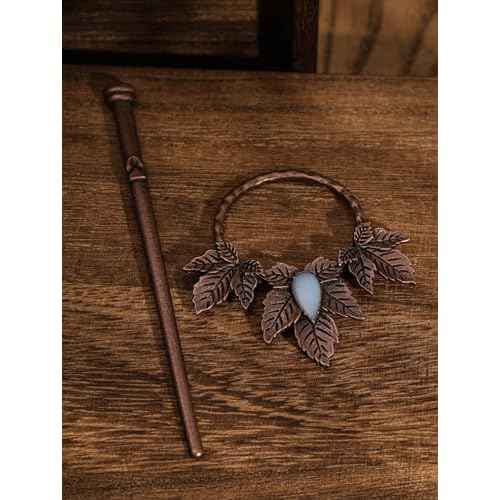 HAQUIL Vintage Leaf Bronze Plated Alloy Hairpin, Gothic Hairpin Accessories Headwear Styling Jewelry, Summer Holiday Gifts for Women