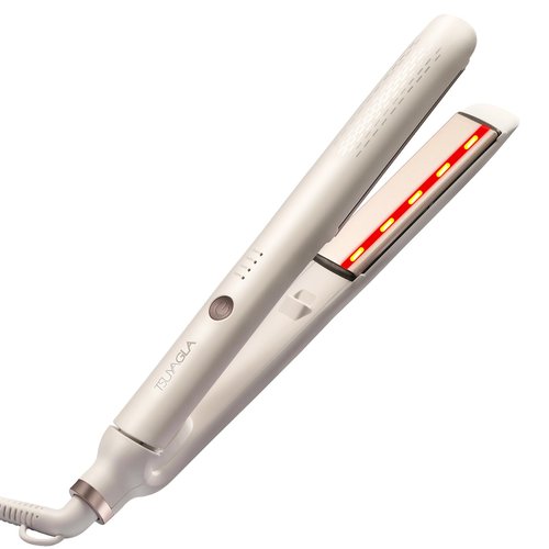 TSUYAGLA Hair Straightener Flat Iron Straightening, Dual Voltage 2 in 1 Flat Iron and Curling Wand, Straightener for All Hair Types, Infrared and Negative ions, 1 Inch, 4 Adjustable Temp