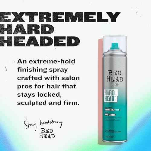 TIGI Bed Head Hard Head Hair Spray ? Extra Strong Hold for All Day Style and All Hair Types, 11.7 oz