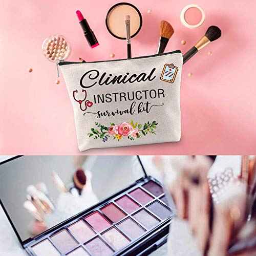 WCGXKO Clinical Instructor Gift Clinical Instructor Survival Kit Funny Cosmetics Bag Makeup Bag For Instructor (Clinical INSTRUCTOR)