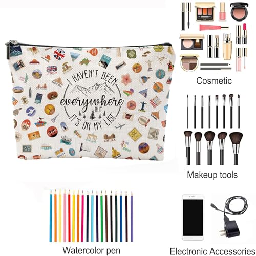 Travel Bag Traveler Gift Travel Cosmetic Bag Travel Accessories Toiletry Bag For Women World Travel Gift