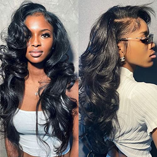 200% Density 13x6 Body Wave Lace Front Wigs Human Hair Wigs For Women HD Lace Glueless Wigs Human Hair Pre Plucked With Baby Hair Natural Hairline