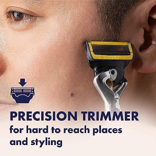 Gillette ProGlide Shield Premium Edition Razors for Men, 1 Gillette Razor, 8 ProShield Razor Blade Refills, 1 Travel Case