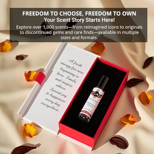 CA Perfume Amber Rouge Saffron Fragrance Body Oil For Women & Men Roll On 0.33fl oz / 10ml