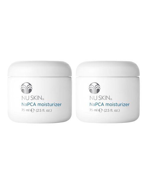 NuSkin NaPCA Moisturizer | Hydrating & Soothing Moisturizer with Vitamin E & Aloe Vera | Non-Greasy Formula for All Skin Types | Locks in Moisture for All-Day Hydration | 2.5 fl. oz. | 2 Pack