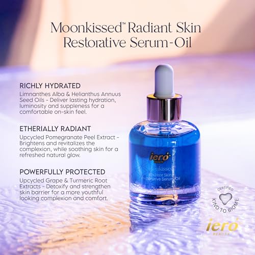 ier? Beauty Moonkissed Radiant Skincare Restorative Serum Oil | Face Moisturizer | Hydrating Face Oil Treatment | Anti Aging | Restore Suppleness | All Skin Types | 1 FL OZ/30ML | Made in Italy