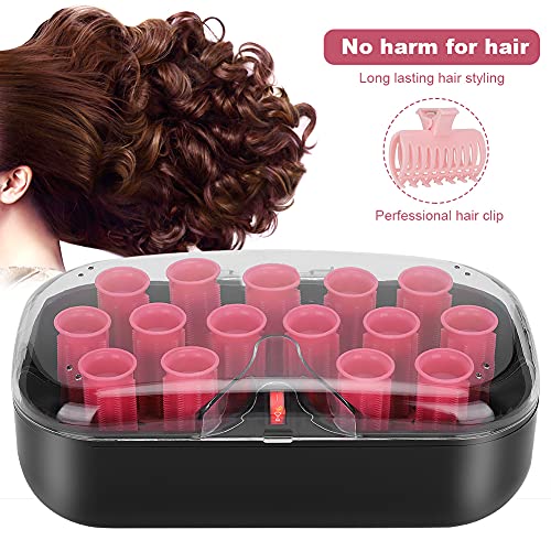 brush rollers for hair with picks electric women's roller hot curlers short set all one size medium Salon and Spa Equipment travel (29 * 20 * 18cm)
