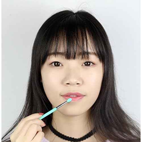 LORMAY 7 Pcs Silicone Brush Applicator Kit for UV Resin Epoxy Art Crafting and Cream Makeup Products (Mint Green)