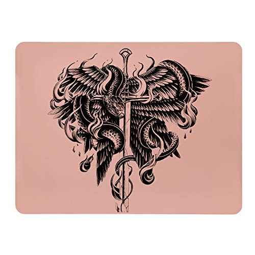 10 Sheets Blank Tattoo Skin 8"x6" Double Sides Microblading Tattoo Practice Skins for Tattoo, Eyebrow, Lips Tattoo Fake Skin Tattoo Supplies for Beginners Experienced Tattoo Artists