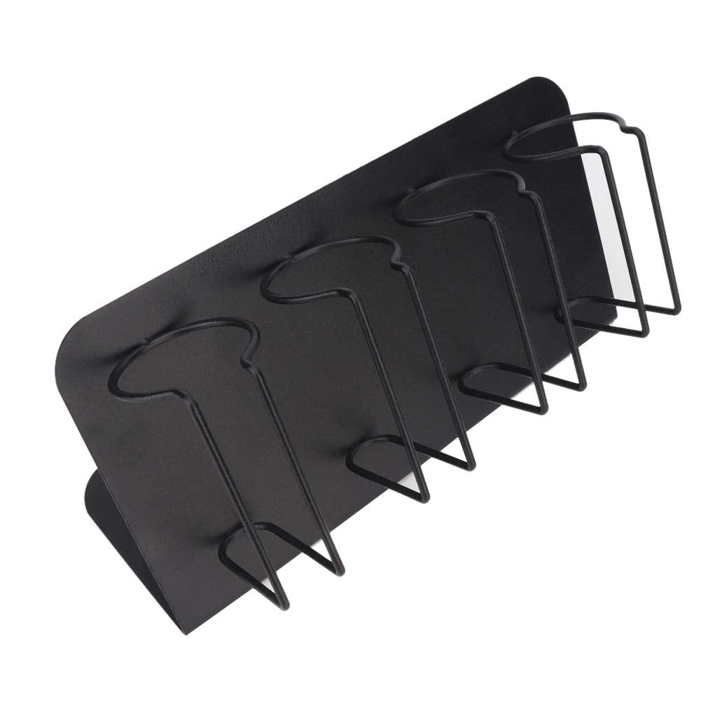 Hair Clipper Holder,Hair Clipper Rack, 4 Slots Stainless Steel Electric Hair Clipper Storage Rack Hair Cutter Trimmer Holder Stand Used for Salon Appliance Rack (Black)