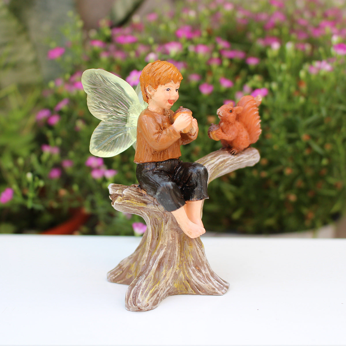 Craft Wooden Peg Accessories Elf Figurines for Home Decor - FARCENT & Squirrel Styles
