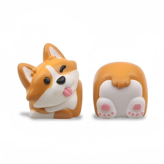 ZMX Artisan Keycap,Cute Dog Keycaps Custom Keyboard Keycaps Kawaii Cartoon Resin Key Cap for Cherry MX Switches Mechanical Gaming Keyboard Personalized Novelty Anime Replacement R4 Keycap (Yellow)