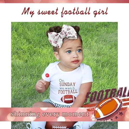 Cute Hair Clips for Thin Hair Baseball Bows for Toddler Girls Football Accessories Glitter Bows for Girls Gifts for Women Big Hair Clips