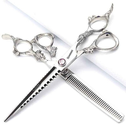 SHARONDS Hair Cutting Scissors Hairdressing Scissors Thinning Scissor Professional Barber Salon Home Shear For Men Women (7-inch 3pc)